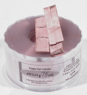 Goertz CF.75 (14 AWG) Copper Foil Inductor