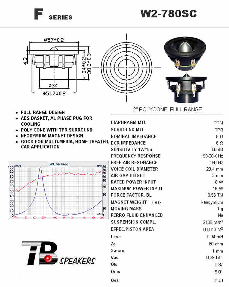   TB - Tang Band W2-780SC