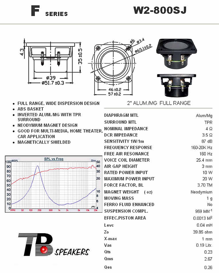   TB - Tang Band W2-800SJ