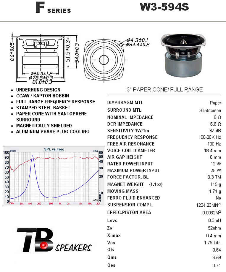   TB - Tang Band W3-594S