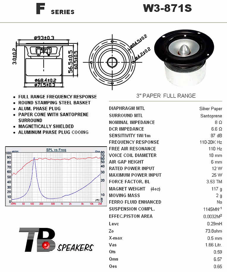   TB - Tang Band W3-871S